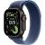 Apple Watch Ultra 3, Black Titanium Case with Blue/Bright Blue Trail Loop (S/M)