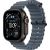 Apple Watch Ultra 3, Black Titanium Case with Anchor Blue Ocean Band