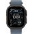 Apple Watch Ultra 3, Black Titanium Case with Anchor Blue Ocean Band