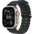 Apple Watch Ultra 3, Natural Titanium Case with Black Ocean Band