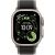 Apple Watch Ultra 3, Natural Titanium Case with Black/Charcoal Trail Loop (M/L)
