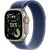 Apple Watch Ultra 3, Natural Titanium Case with Blue/Bright Blue Trail Loop (M/L)
