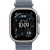 Apple Watch Ultra 3, Natural Titanium Case with Anchor Blue Ocean Band