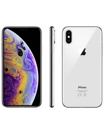 iPhone XS 64 ГБ серебристый задняя крышка ободок и дисплей