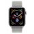 Apple Watch Series 4, 40 мм, корпус из серебристого алюминия, спортивный браслет цвета «белая ракушка»