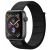 Apple Watch Series 4, 40 мм, корпус из алюминия цвета «серый космос», спортивный браслет черного цвета