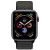 Apple Watch Series 4, 40 мм, корпус из алюминия цвета «серый космос», спортивный браслет черного цвета